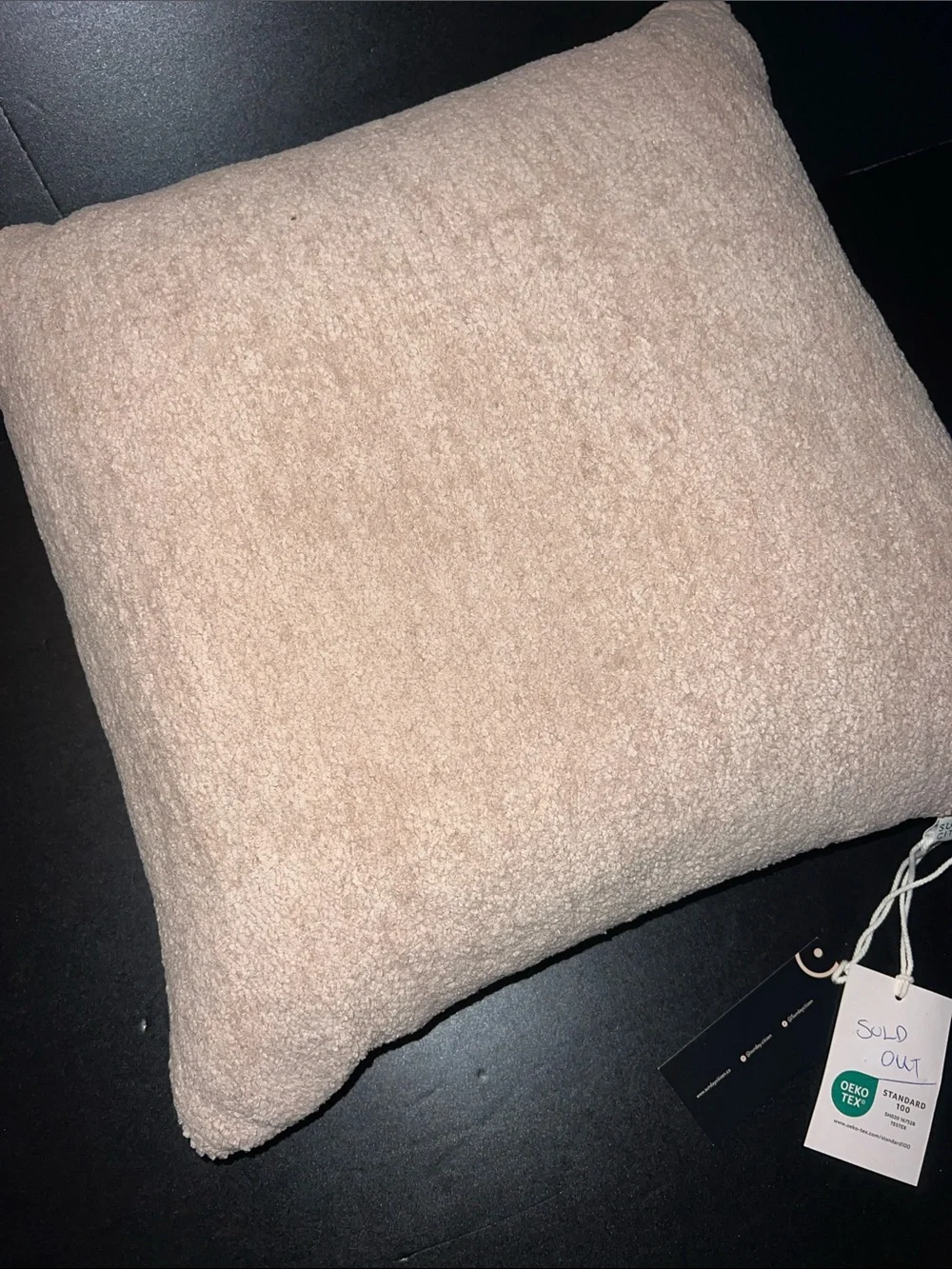 Sunday Citizen “snug” pillow with muslin flip side -  20” x 20”-NWT